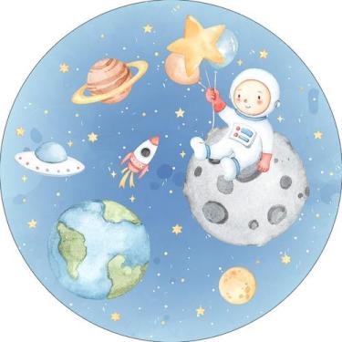 Imagem de Painel De Festa Redondo 1,50x1,50 - Pequeno Astronauta Planetas 006 - 