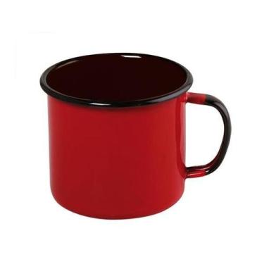 Imagem de Caneca Esmaltada Ewel - 4,5cm - 70ml - Esmaltado Ewel, Vermelho