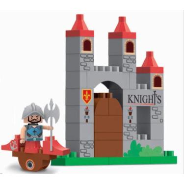 Imagem de Blocos de Montar Blocz 40 peças Didático Infantil Educativo