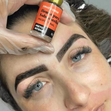 Imagem de Henna Para Designer de Sobrancelhas Della E Delle 3g Preto Intenso