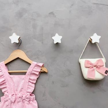 Imagem de 3 Ganchos de parede estrela infantil decoração bebê 3Esbb15c - Hanger 