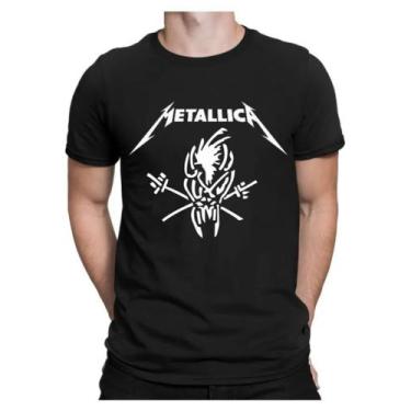 Imagem de Camiseta Masculina Metallica Banda Show Camisa Algodão - SEMPRENALUTA,
