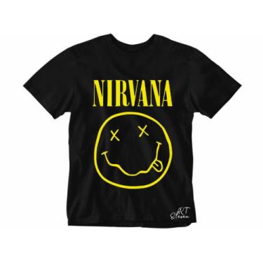 Imagem de Camiseta Nirvana camisa Banda de Rock Masculina e Feminina blusa Uniss