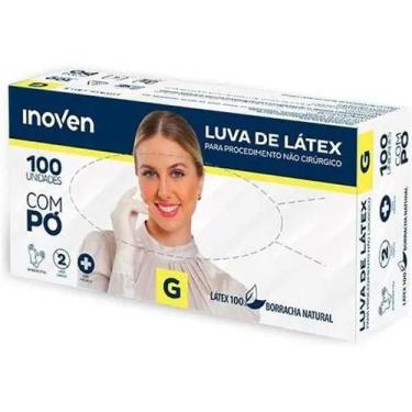 Imagem de Luva De Látex Procedimentos Não Cirúrgicos com Pó Inoven Tamanho G Cai