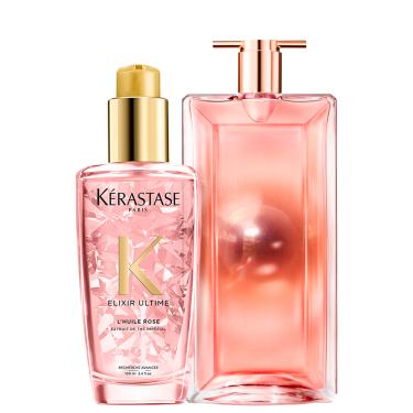 Imagem de Kit Beleza na Web Kérastase Elixir Ultime Rose & Idôle Aura Lancôme (2 Produtos)