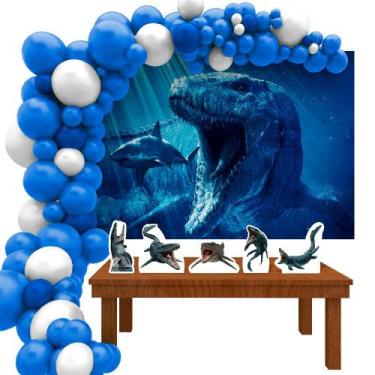 Imagem de Kit Ouro Megalodon Mosasaurus Jurassic- IMPAKTO VISUAL