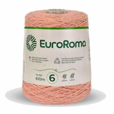 Imagem de Barbante Euroroma Colorido N06 600g Eurofios, 0700-SALMAO