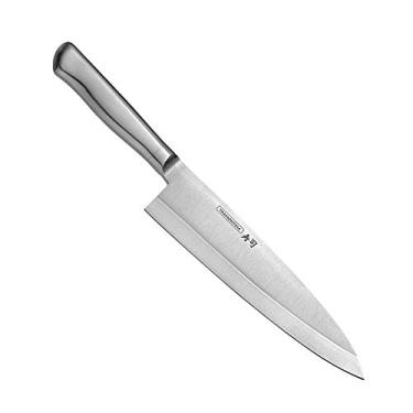 Imagem de Faca Deba Tramontina Sushi Diamond Com Lâmina E Cabo Em Aço Inox 8" Tramontina Inox