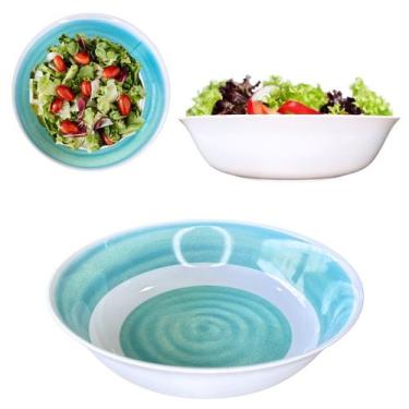 Imagem de Saladeira Bowl Grande Cumbuca em Melamina Verde 1,4L - Bw Boutique