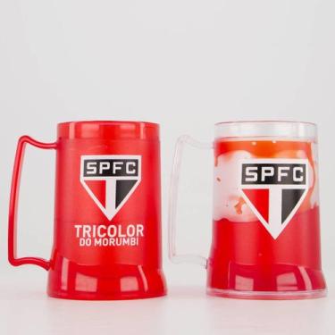 Imagem de kit com 2 Canecas em Gel São Paulo Vermelha - Licenciados, Único