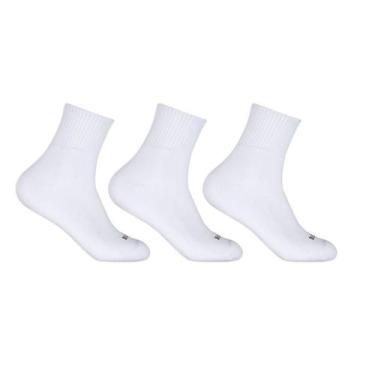Imagem de Meia hoahi algodão pac/3 - branca - 39/43, Branco, UN