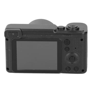 Imagem de Câmera Vlogging, Reconhecimento Facial de Câmera Digital 4K 96MP 2,4 Polegadas 1080P para Estudantes (Preto)