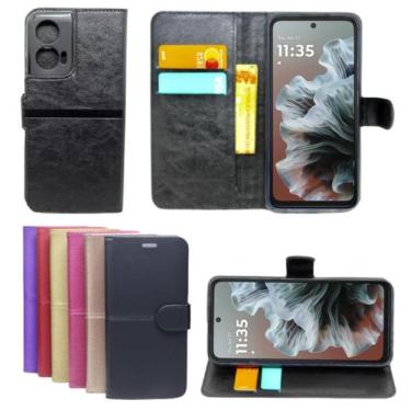 Imagem de Capa Proteção Capinha Carteira Para Moto G35 Flip Case - Mustangshop, 