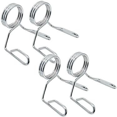 Imagem de Acessório olímpico para halterofilismo de 5 cm, prendedores de barra de peso de 5 cm para halteres, agachamento, supino, vendido em pares (2 pares)