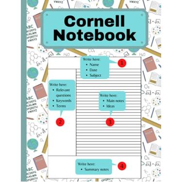Imagem de Cornell Notebook: Cornell Note Paper Notebook for High School, College and University Students, 8.5 x 11 inches, 120 pages, Journal to Take Notes in Lectures and Meetings
