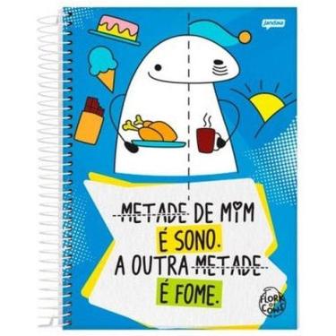 Imagem de Caderno Univ. 240 Folhas 15 Matérias Flork Azul - Jandaia