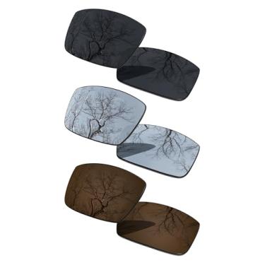 Imagem de ToughAsNails 3 pares de lentes polarizadas de substituição para Oakley Gascan OO9014 Pack-BSB1