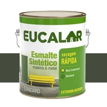 Imagem de tinta esmalte eucalar cinza escuro 900 ml