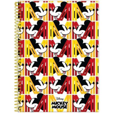 Imagem de Caderno Mickey Mouse Disney Espiral 1 Matéria 80F Escolar
