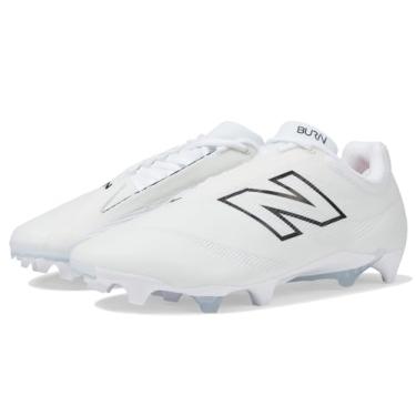 Imagem de New Balance Sapato de lacrosse unissex adulto Burnx4, Branco/cinza, 14.5 Wide Women/13 Men
