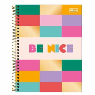 Imagem de Caderno Espiral Capa Dura Colegial 1 Matéria Be Nice 80 Folhas Tilibra 3579