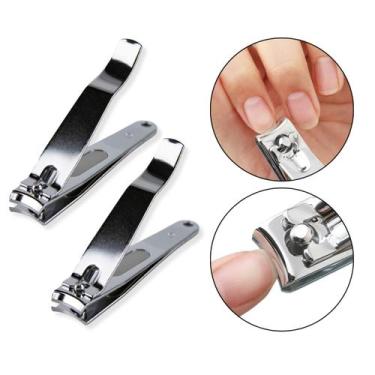 Imagem de Kit 2 Cortador Unha Grande Lixa Manicure Pedicure Aço Inox - Arte Sedu