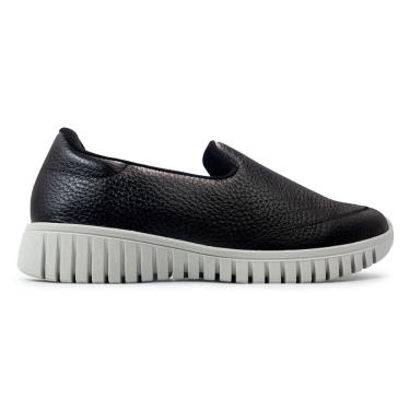 Imagem de Tênis Usaflex Feminino Slip On Couro Casual AE22040