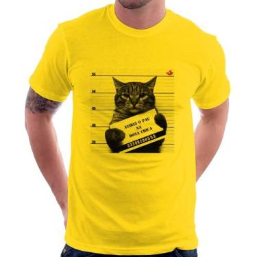 Imagem de Camiseta Atirei o pau na Dona Chica - Foca na Moda, Amarelo, GGG