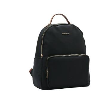 Imagem de Mochila Bolsa Feminina Chenson Microfibra Impermeável Oferta, Preto, Ú