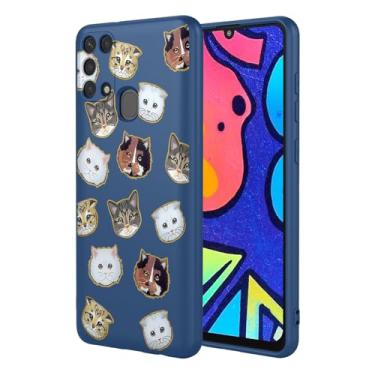Imagem de HTXWXJC Capa de celular para Galaxy M31, capa para Samsung Galaxy M21S, à prova de choque, flexível, amortecedor, capa macia de TPU com estampa de gato, capa para celular para Samsung Galaxy M21S,