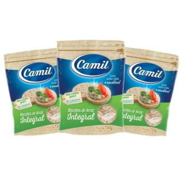 Imagem de Biscoito/Bolacha de Arroz Camil Integral 3unx150g