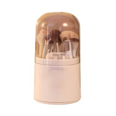 Imagem de CaiOrganizadora de Maquiagem 360° Rotating Makeup Brush Organizer,Rotating Makeup Brush Holder,Cosmetic Brushes Storage with 6 Slots for Vanity,Multi-Functional Pen Holder for Desk Organizador de Cosm