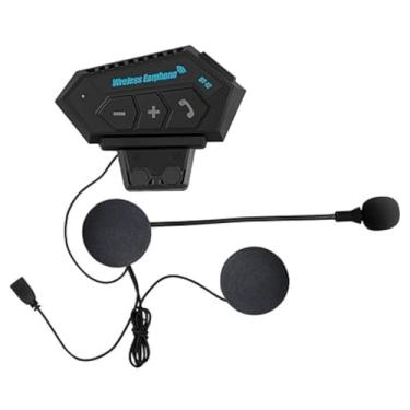 Imagem de Intercomunicador Bluetooth para Capacete de Moto, Microfone com Controle de Volume, Comunicador Sem Fio, Escute Música Atende Chamada.