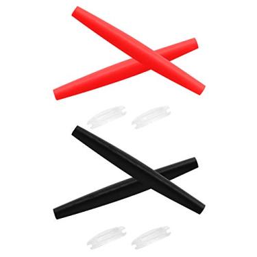 Imagem de Galvanic Kits de borracha de substituição para óculos de sol Oakley Crosshair New 2012 - Vermelho + Preto