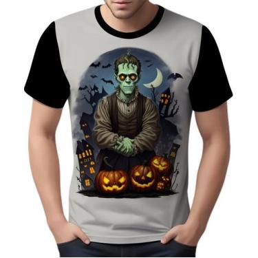 Imagem de Camisa Camiseta Tshirt Halloween Frankenstein Zombi Susto 3 - Enjoy Sh