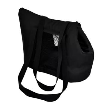 Imagem de Mala Pet Passeio Bolsa Transporte Macia Para Cachorro Gato (Preta)