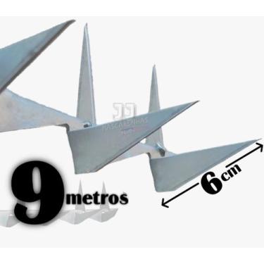 Imagem de 9m Cerca para muro ponta de faca lança dupla - Não dobra - JJ