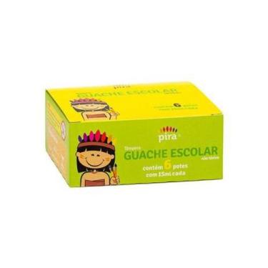 Imagem de Tinta Guache Piratininga Escolar 15ml C/6 CORES