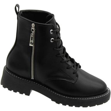 Imagem de Bota Coturno Vizzano Napa Floather Cano Médio 14 Centímetro Feminino, 