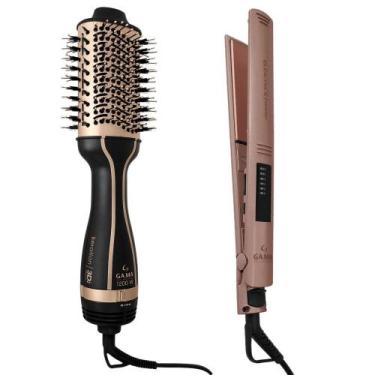 Imagem de Kit Escova Keration 3D e Prancha Led Keration Bivolt - GA.MA ITALY, Bi