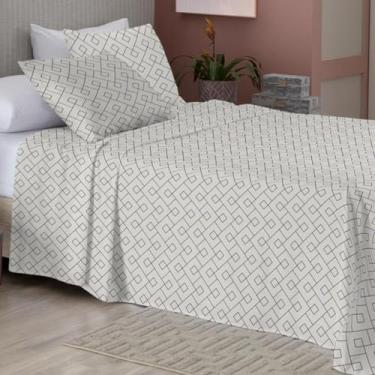 Imagem de Camesa Jogo De Cama Neo Essencial Estampado 4 pçs Casal - Clay