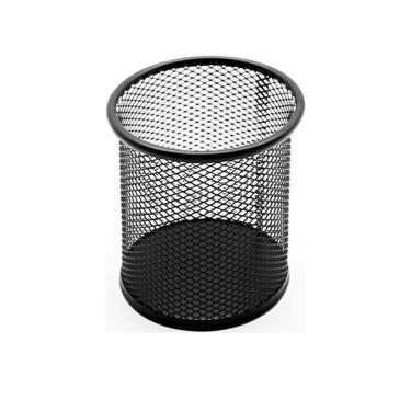Imagem de Porta Lápis Organizador De Mesa Escritorio Clips - Preto