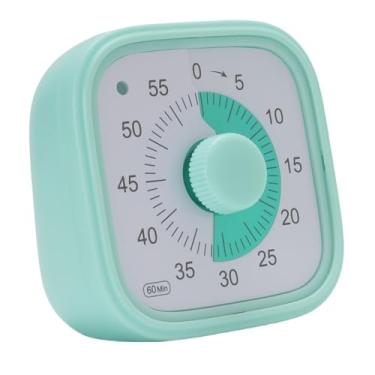 Imagem de Cronômetro visual de contagem regressiva de 60 minutos, Volume ajustável em 3 níveis Ferramenta multifuncional de gerenciamento de tempo para casa, escritório, escola (Verde)
