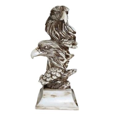 Imagem de Estatueta Águia Gavião Visão de Negócios decoração casa e escritório em Resina 32 cm Poder e Liderança