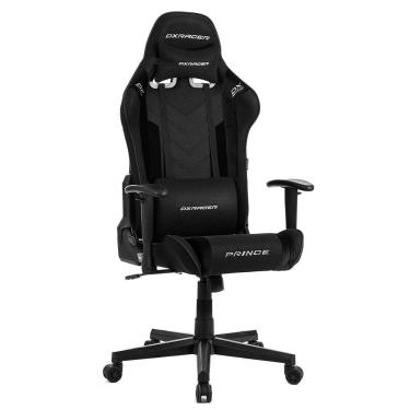 Imagem de Cadeira Gamer Prince DXRacer Giratória e Tecido Hidro Repelente Preta - LPF132BLACK