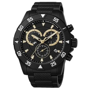 Imagem de Relógio Masculino Original Resistente a água Banhado a ouro 18k (Preto)