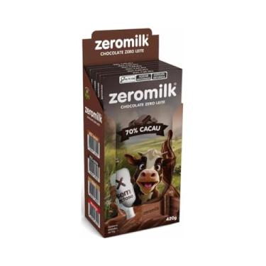 Imagem de Kit com 6 Tabletes de Chocolate Vegano 70% Cacau de 70g cada - Zeromilk