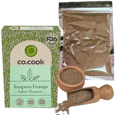 Imagem de CoCook Tempero Ásia 100% Natural Frango Sabor Myanmar 75g Ideal para Ensopado, File Coxa Espetinho de Frango Zero Glúten, Zero Lactose, Zero Conservantes, Zero Corantes, Zero Sódio - Rende até 30 porções