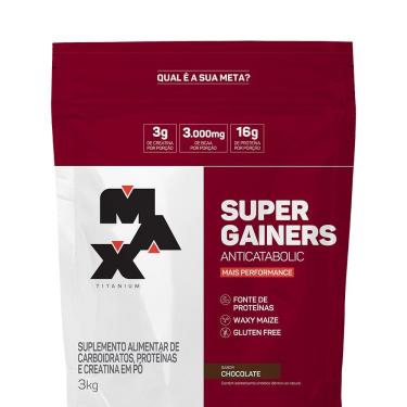 Imagem de Super Gainers Max Titanium (3kg) Chocolate