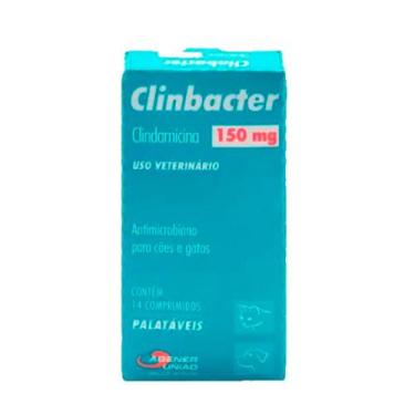 Imagem de Clinbacter Veterinário 150mg com 14 comprimidos